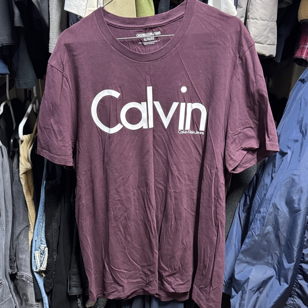 Calvin Klein Men's Plum Tee